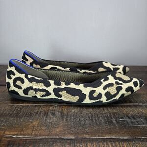 NEW Rothys The Point II Womens 9.5 Flats Slip On Ballet Shoes Desert Brown Camo